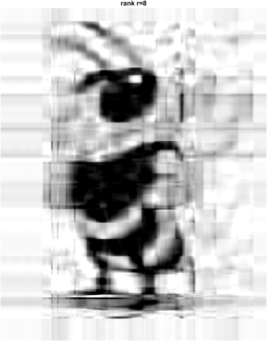 Rank 8 approximation of image.
